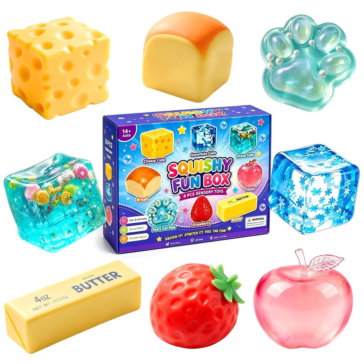 8-Piece Squishy Fun Box™